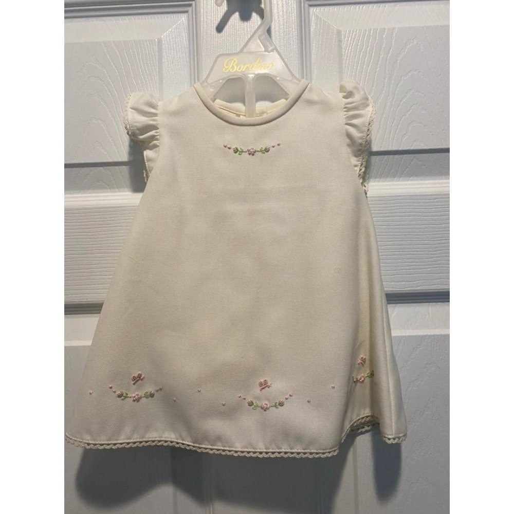 NWT Bordino boutique embroidered dress size 3 months